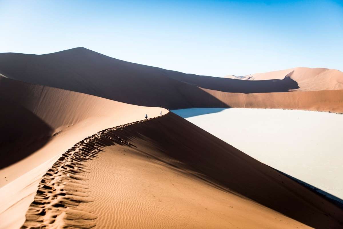 Namibia, People walking on Dunes, Escape Safari Co (2)