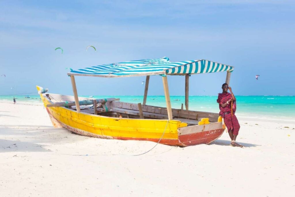 Zanzibar, Boat on Shore, Escape Safari Co